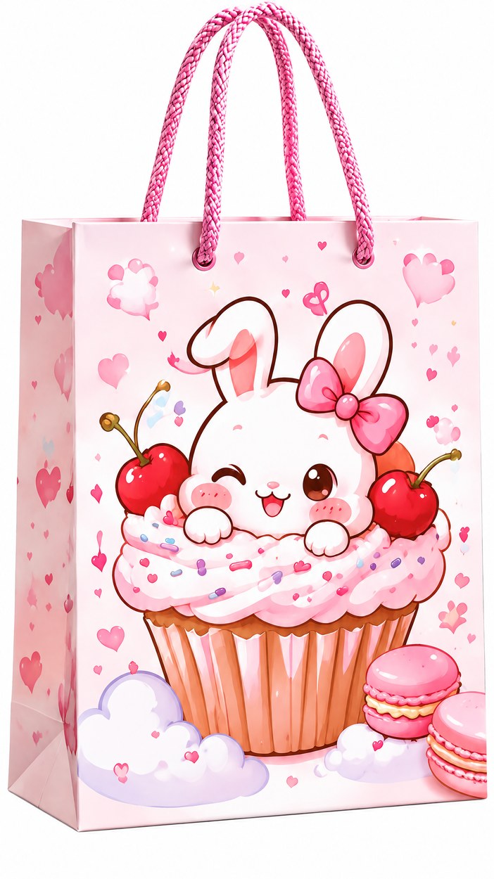 JQXZV Cupcake Bunny Gift Bag photo 4