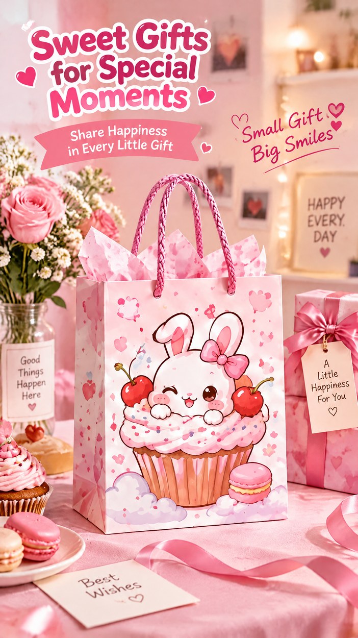 JQXZV Cupcake Bunny Gift Bag photo 5
