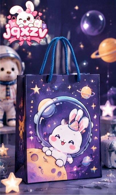 JQXZV Space Adventure Bunny Gift Bag photo 1