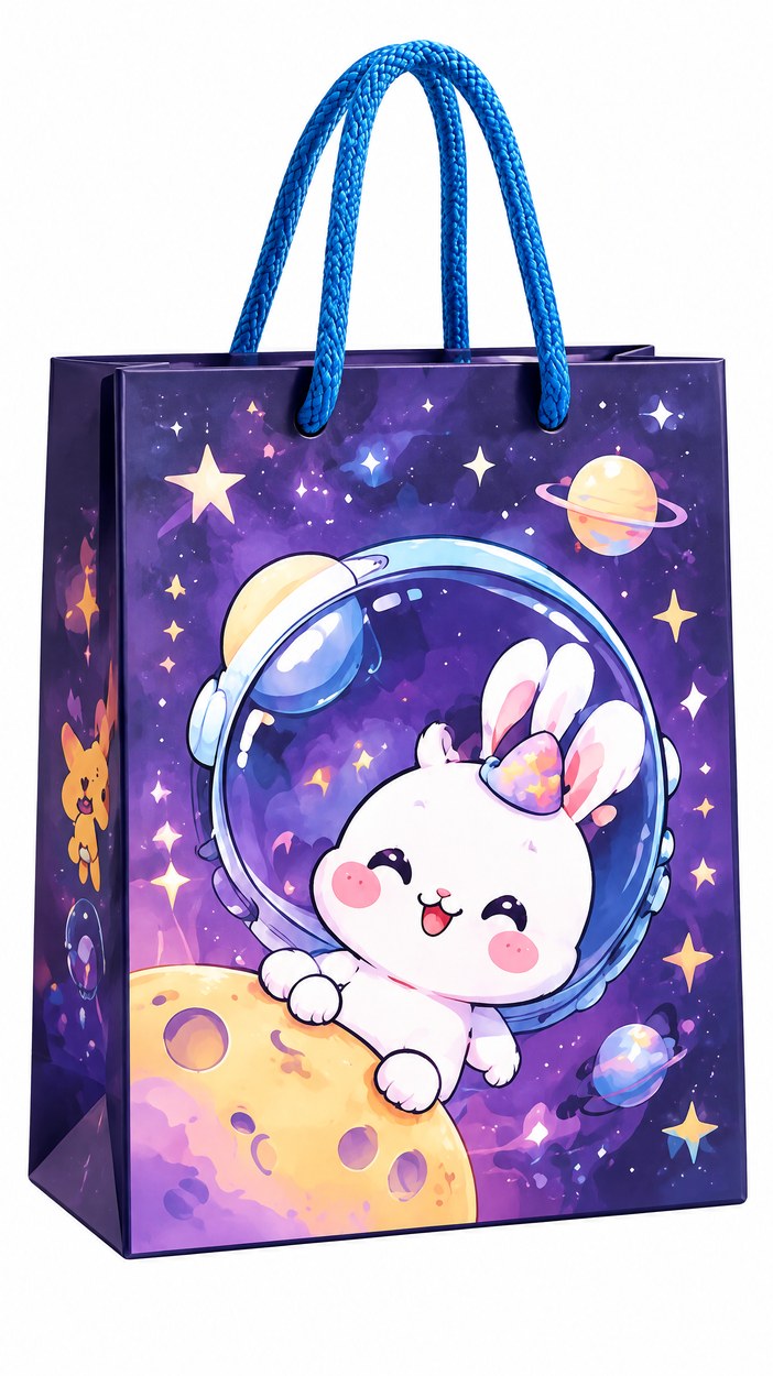JQXZV Space Adventure Bunny Gift Bag photo 2
