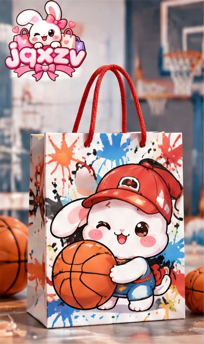JQXZV Basketball Bunny Gift Bag photo 1