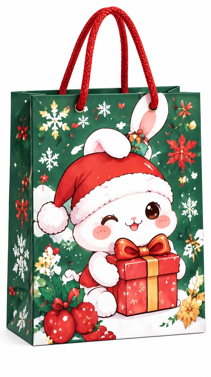 JQXZV Christmas Bunny Gift Bag photo 3