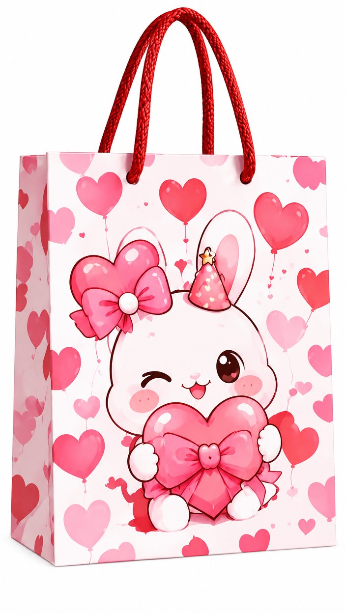 JQXZV Valentine Love Bunny Gift Bag photo 5
